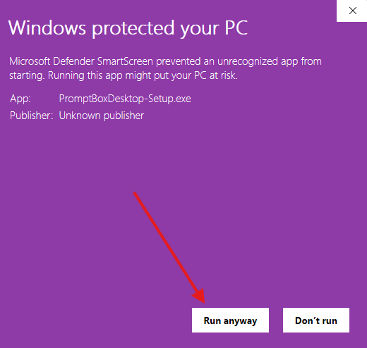 Windows Prompt Box PromptBox